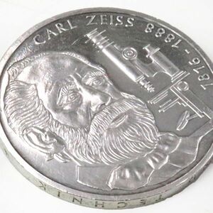 e3939【銀貨】ドイツ　10マルク　銀貨　Carl Zeiss　没後100年記念　SV625