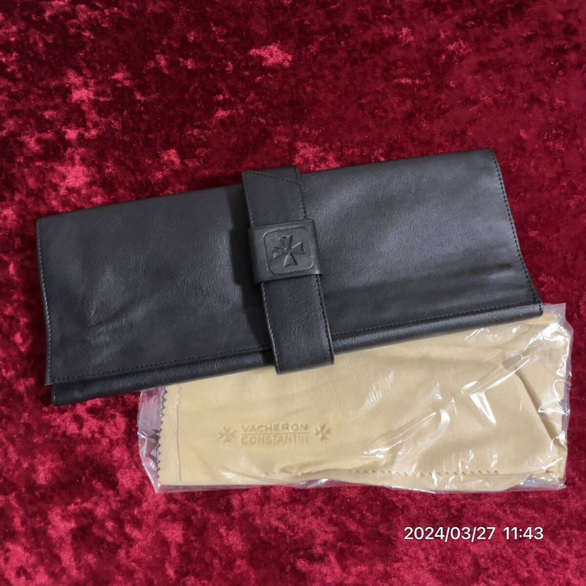  прекрасный товар VACHERON CONSTANTINvashu long темно синий Stan tan leather кожа кейс для часов сумка 