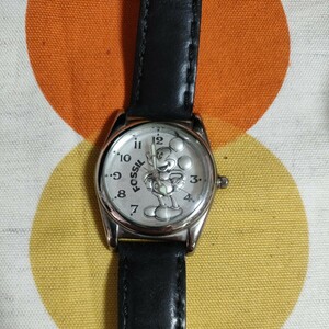 LI-1563 наручные часы FOSSIL Fossil Mickey часы. место. еще покрытие наклейка есть Disney Mickey Mouse 
