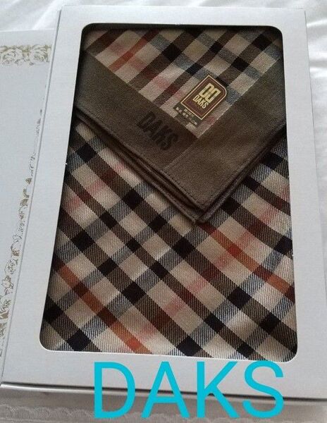 DAKS ダックス ハンカチ 新品未使用 箱入り タグシール付 男女兼用