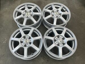 Weds ウェッズ Treffer 15インチ 5.5J +46 PCD114.3-5H アルミホイール 4本 パジェロミニ等