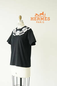 2022AW HERMES Tresorde Medor エルメス マキシカルトゥーシュ Tシャツ size 36 0530693