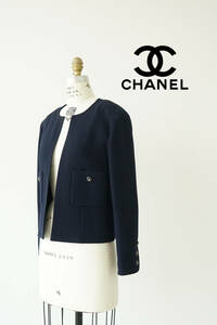 CHANEL シャネル ココシャネル ボタン サマー ツイード ジャケット 0530836