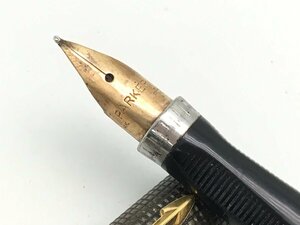 PARKER パーカー スターリングシルバー 万年筆 ペン先 14K 筆記未確認 現状渡し 中古【UW060019】