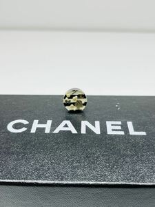 1円 スタート 美品 CHANEL ピアス 片耳 イヤリング シャネル ブラック系 シルバー 黒 ゴールド 刻印有 ココマーク 