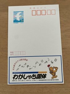 額面41円はがき　エコーはがき　未使用はがき　広告はがき　わかしゃち国体　生き生き愛知　夏季大会　第49回国民体育大会