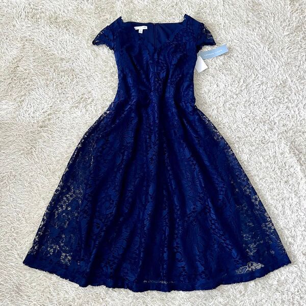 【お値下げ歓迎、即日発送】ワンピース 花柄 レース 刺繍 新品タグ付き 結婚式