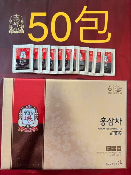 韓国　正官庄　6年根 高麗人参茶 3g×50包