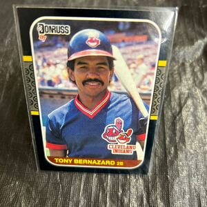 Donruss 1987 Tony Bernazard Cleveland Indians No.377 トニーバナザード　クリーブランドインディアンス　福岡ダイエーホークス