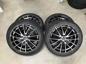 シュナイダー　SCHNEDER 17インチ 7J +50 PCD100 5H プリウス 86 BRZ CT インプレッサ等ブリヂストン レグノ215/45R17 4本セット