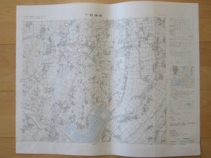 2.5万分の1地形図 下野藤岡(栃木県) 昭和61年修正版
