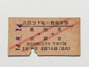 [ ticket / hard ticket ] height . child. association passenger ticket Tokyo - a little over .- Tokyo Tokyo guide place issue S14