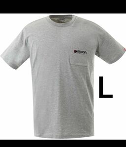 《新品》outdoor products 半袖 Tシャツ メンズ L グレー　ロゴ刺繍 アウトドアプロダクツ