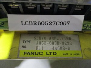 中古 FANUC SERVO AMPLIFIER A06B-6058-H223(LCBR60527C007)