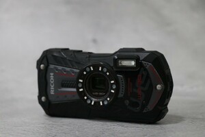 [ работа OK] Ricoh WG-30 черный водонепроницаемый ударопрочный Ricoh компактный цифровой фотоаппарат 