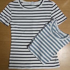 プチバトー2点セット☆ボーダーTシャツ14ans/162cm 