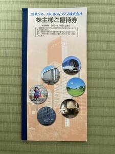 近鉄グループホールディングス　株主優待券 冊子★あべのハルカス、生駒山上遊園地、志摩スペイン村 他★有効期限：2024/7/31