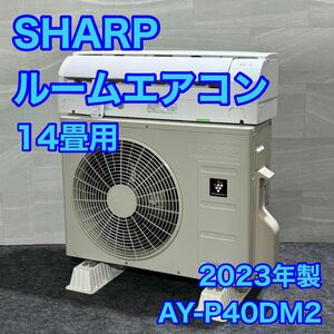 SHARP ルームエアコン 14畳用 AY-P40DM2 2023年製 高年式 プラズマクラスター d2353 シャープ 14畳用 エアコン 冷房 暖房
