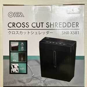  б/у наружная коробка царапина есть несколько раз использование ом электро- машина OHM Cross cut шреддер SHR-X581 производитель распродажа включая налог цена 6,578 иен 