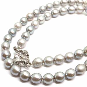 《本真珠ネックレス》J 24.7g 約41.5cm 約6.0-6.5mm珠 pearl パール necklace ジュエリー jewelry CE0/DA0