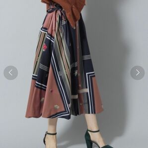 【新品】Andemiu/ランダムパネルガラスカート