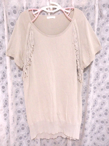  profit! prompt decision have Jeanasis JEANASIS wonderful ~! beige tunic postal 370