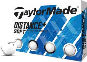 TaylorMade(テーラーメイド)日本正規品 DISTANCE+ SOFT(ディスタンスプラスソフト) ゴルフボール1ダース(