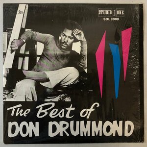 【US盤 LP】DON DRUMMOND / THE BEST OF / スカタライツ「リンゴ追分」カバー ジャマイカ STUDIO ONE SOL9008 ▲