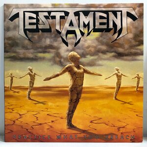 【US盤 LP】TESTAMENT / PRACTICE WHAT YOU PREACH プラクティス・ホワット・ユー・プリーチ/テスタメント 内袋 歌詞 MEGA FORCE 82009-1▲