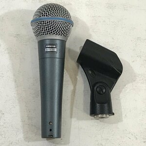 SHURE BETA 58A { operation verification settled } Sure - electrodynamic microphone ro phone Vocal for 278g Mike holder *