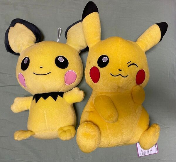 ポケモンぬいぐるみ ピカチュウ、ピチューセット