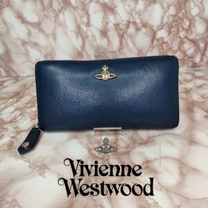 Vivienne Westwood ヴィヴィアンウエストウッド レザー 長財布　美品 ラウンドファスナー　622