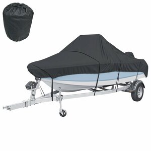 [ new goods immediate payment ] long-term storage . safety! waterproof boat cover 600D 14ft~16ft total length : approximately 540cm× width : approximately 290cm black / black hull ka Barbeau to storage 
