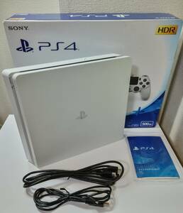 SONY プレイステーション4 CUH-2100AB02 500GB ホワイト 【動作確認/初期化済】中古 プレステ PlayStation4 PS4 