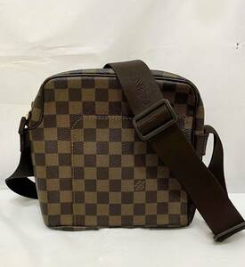 【美品】LOUISLOUIS VUITTON ルイヴィトン エベヌ オラフPM N41442 ヴィトン ダミエ ショルダーバッグ ユニセックス バッグ 斜め掛け MT-29