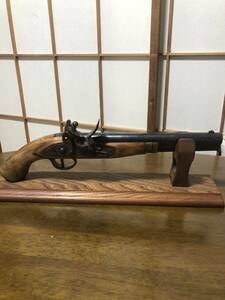 装飾品 無銘 フリントロック 古式銃 飾り銃 アンティーク フリントロックピストル 