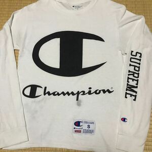 Supreme シュプリーム　Tシャツ Champion Sサイズ　36 L/S Tee チャンピオンコラボ　ロンTは希少