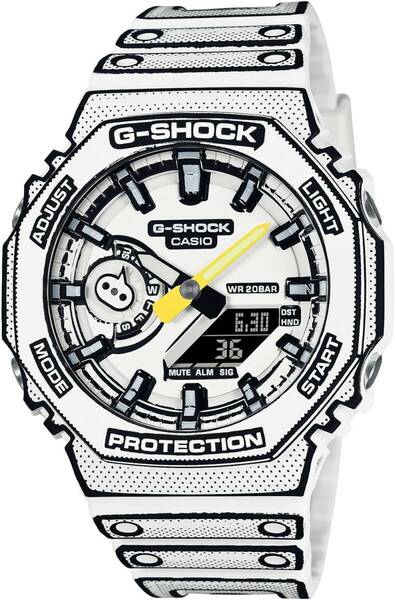 ☆送料無料 新品未開封 国内正規品 CASIO G-SHOCK マンガ MANGA THEMEシリーズ GA-2100MNG-7AJR ホワイト 即決