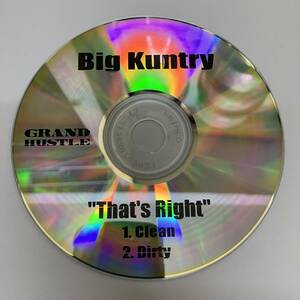 裸57 HIPHOP,R&B BIG KUNTRY - THAT'S RIGHT シングル CD 中古品