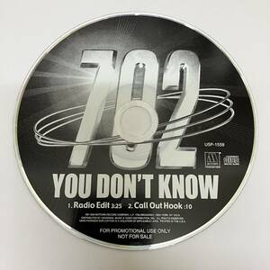 裸57 HIPHOP,R&B 702 - YOU DON'T KNOW シングル,PROMO盤!! CD 中古品