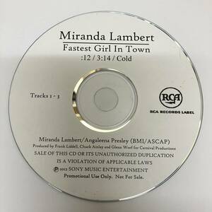 裸57 ROCK,POPS MIRANDA LAMBERT - FASTEST GIRL IN TOWN シングル,PROMO盤 CD 中古品
