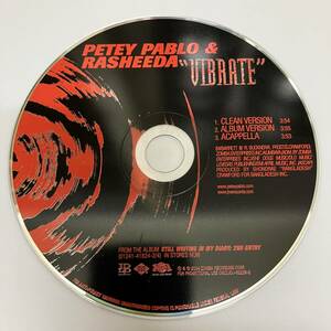 裸1 HIPHOP,R&B PETEY PABLO & RASHEEDA - VIBRATE シングル CD 中古品