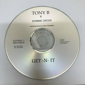裸2 HIPHOP,R&B TONY B - GET-N-IT INST,シングル CD 中古品