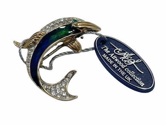 【送料無料!!】The Attwood collection MADE IN THE UK Dolphin brooch A&S アトウッドコレクション イルカ ドルフィン ブローチ