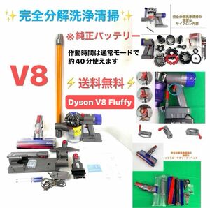 D374[完全分解洗浄済]ダイソン掃除機　人気のDyson V8 Fluffy