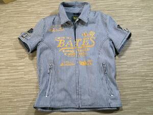 BATES 夏用 半袖コットンジャケット 肩肘胸部パッド付き Mサイズ