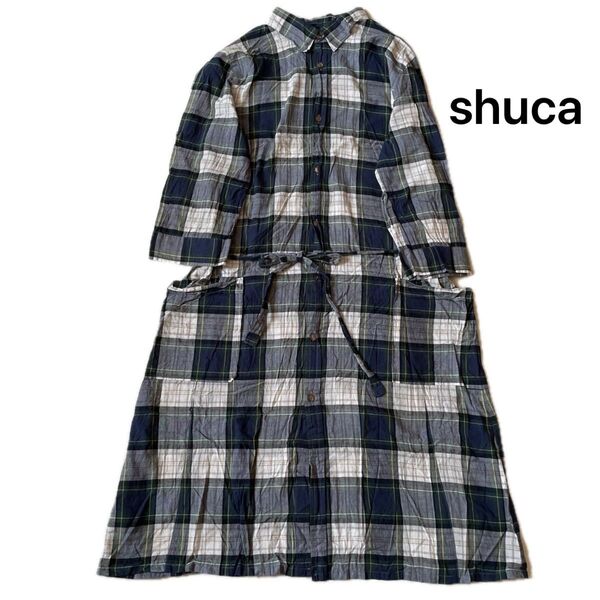 shuca ワンピース 七分袖