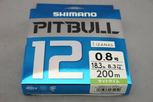  быстрое решение!! Shimano *pitobru12 0.8 номер 200m* новый товар SHIMANO PITBULL