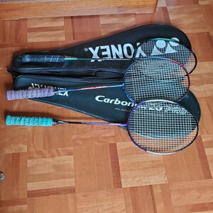 *YONEX* Yonex etc. * badminton racket 3 pcs set!