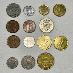ヨーロッパ ユーロ以前 外国コイン 旧硬貨 スペイン ベルギー オランダ ギリシャ